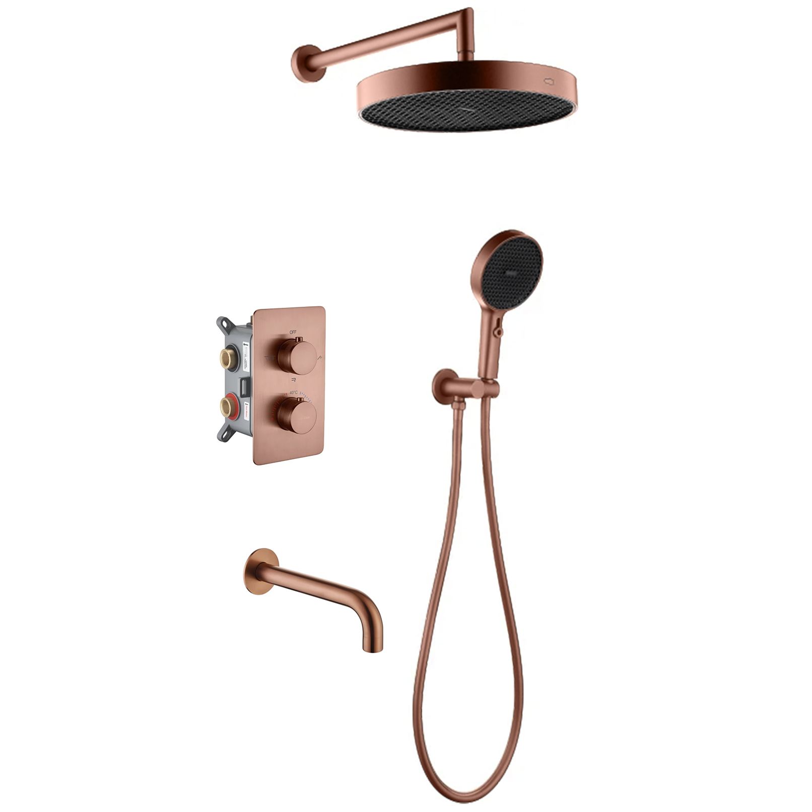 Комплект для душа Boheme Cell 427-BRB/134-3-BRB/625-BRB
