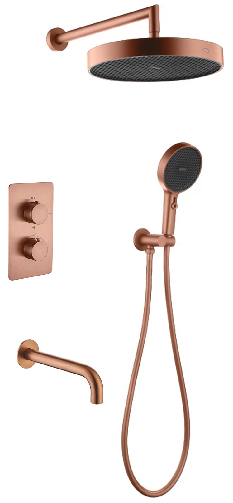 Комплект для душа Boheme Cell 427-CB/134-3-CB/625-CB