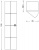 Пенал 35 см ArmadiArt Vallessi Avantgarde Piazza 844-WCR