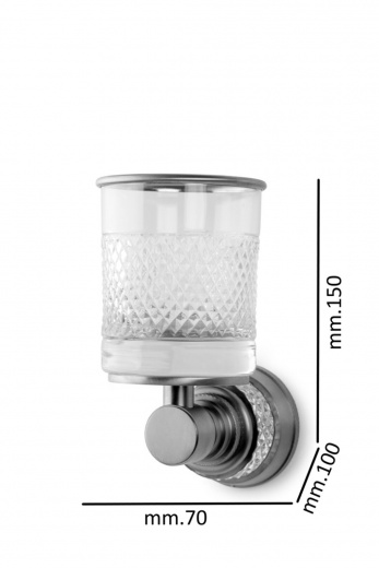 Стакан для зубных щеток Boheme Aura 10244-CR